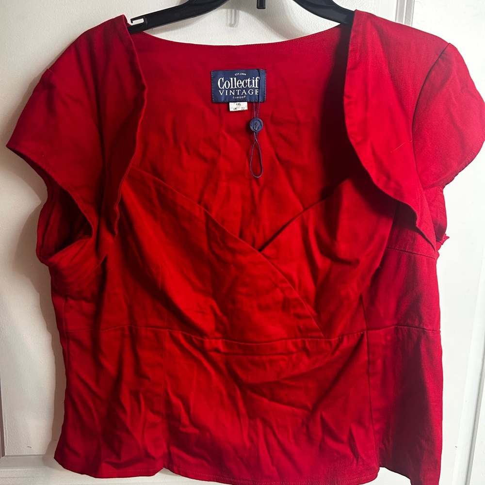 Pinup peplum top 4x collectif